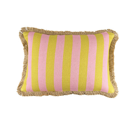 Pink and yellow 2024 pillow