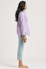 Shirty Classic Bib Front Shirt - Lilac Stripe