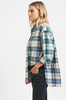 Shirty Classic Cur Shirt Flannel - Blue/ Green/ White
