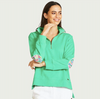 EST 1971 Collar Cotton Sweatshirt - Bright Green/ Floral