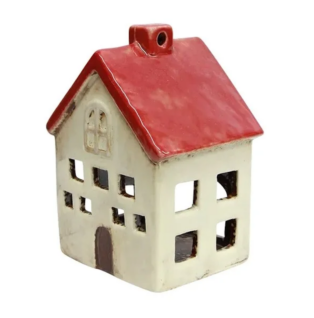 Alsace Tea Light Villa - Red