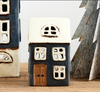 Alsace Tea Light House - Navy