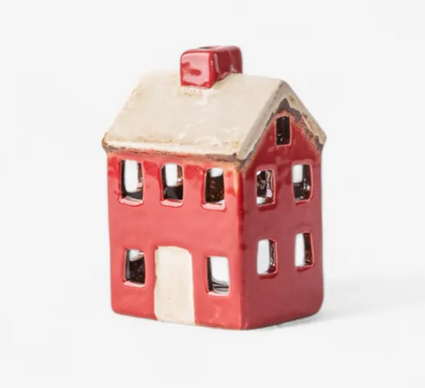 Alsace Petite Tea Light Chalet - Red