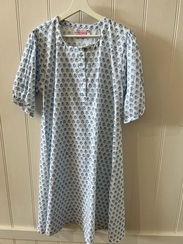Nightdress - Tulips Blue