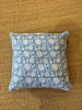 Cushion- Blue floral and stripes