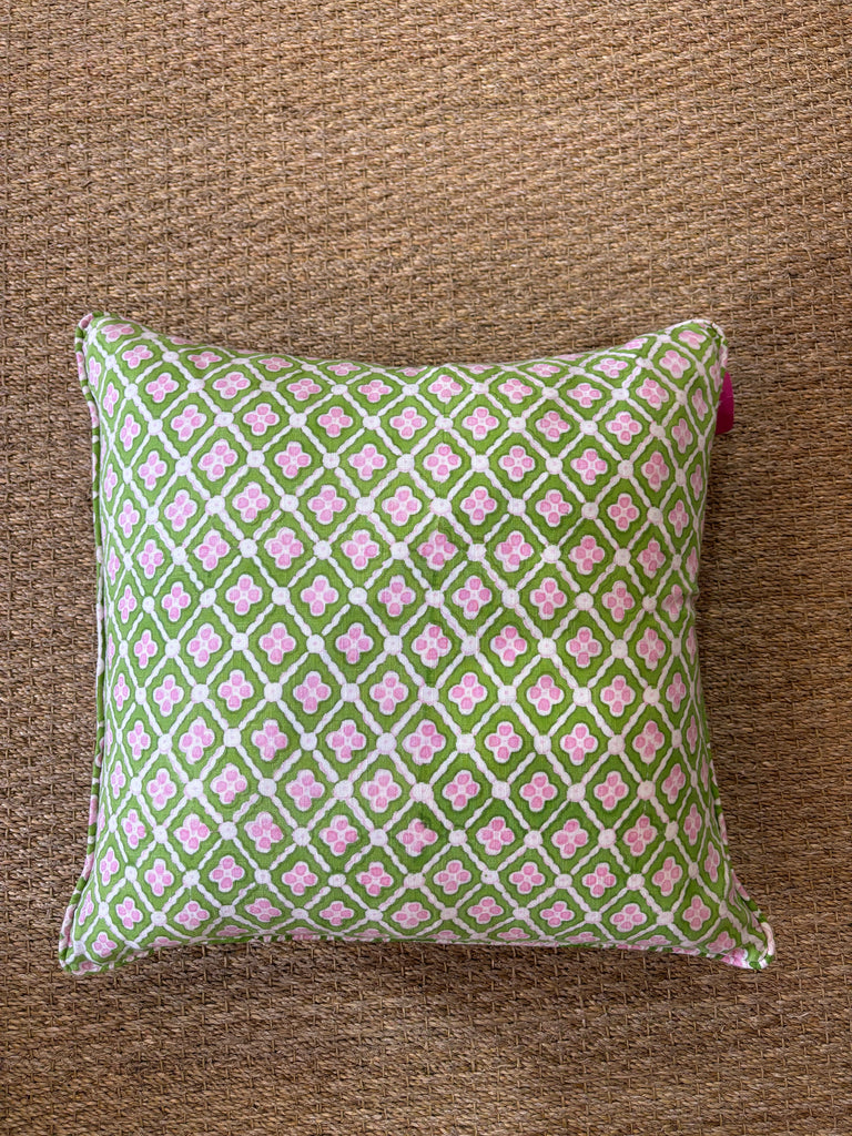 Cushion- Pink and green