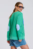 EST 1971 Classic Zipside Sweatshirt Heart - Pea Green Combo