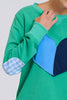 EST 1971 Classic Zipside Sweatshirt Heart - Pea Green Combo
