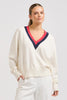 Club Style | Links Sweater - Club White/Navy/Red