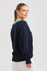 Club Style | Links Sweater - French Navy Green/Club White