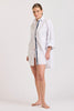 Shirty The Boyfriend Shirt - White/Navy Trim