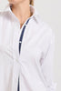 Shirty The Boyfriend Shirt - White/Navy Trim