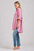 Shirty The Oversized Boyfriend Shirt - Pink Multi Stripe