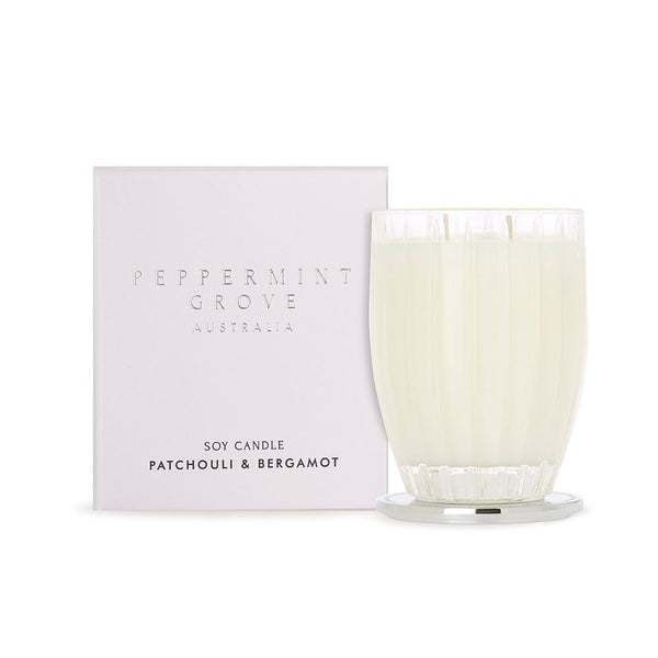 Peppermint Grove Soy Candle - Patchouli & Bergamot