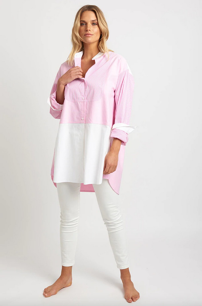 Shirty Grandpop Shirt - Pink Combo