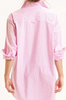 Shirty Boyfriend Shirt - Fuschia Stripe