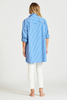Shirty Boyfriend Oversized Shirt - Azure Stripe