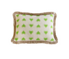 Rectangular outdoor cushion - Green Hearts