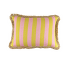Rectangular outdoor cushion - Pink & Yellow Stripe