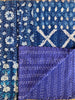 Kantha Quilt (Large) - Blue Patchwork