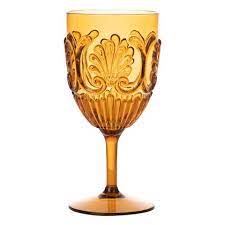 Acrylic wine glass - amber