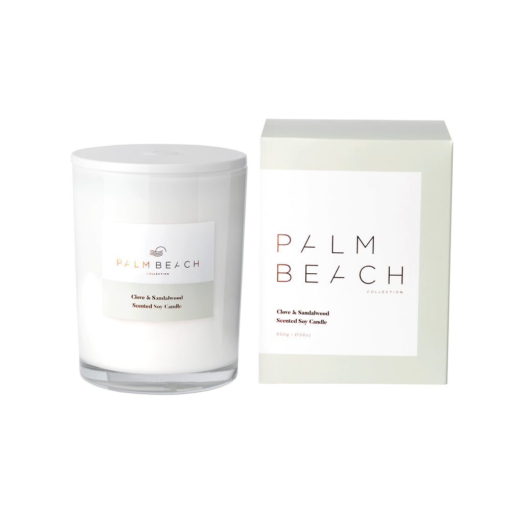 Palm Beach Collection Deluxe Scented Candle - Clove & Sandalwood
